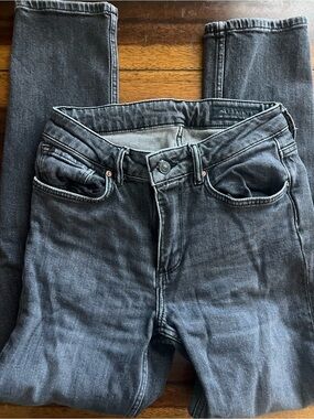 AllSaints Slim-Fit Women's Charcoal Denim Jeans